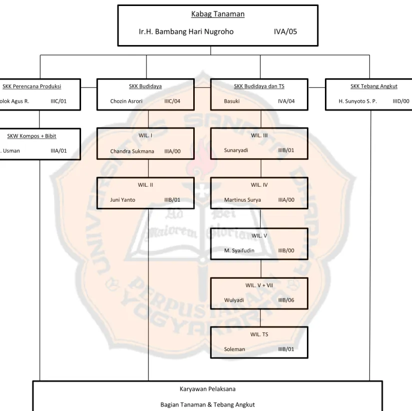 Gambar 4.2 Struktur Organisasi PG. Meritjan Th. 2012 (lanjutan) 