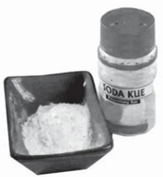Gambar 3.1 Senyawa garam NaHCO 3 (natrium bikarbonat) untuk pengembang dalam pembuatan kue