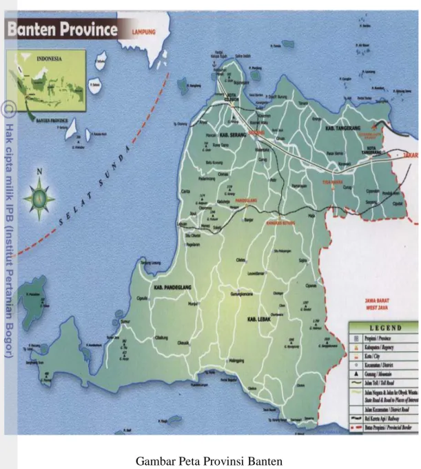 Gambar Peta Provinsi Banten 