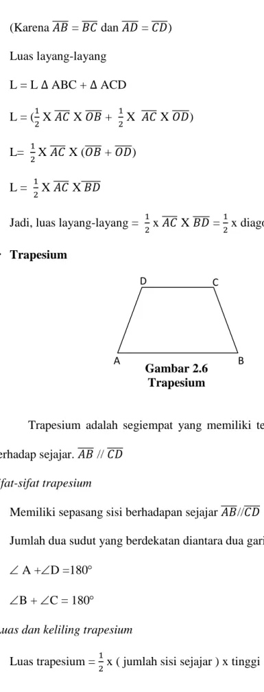 Gambar 2.6  Trapesium 