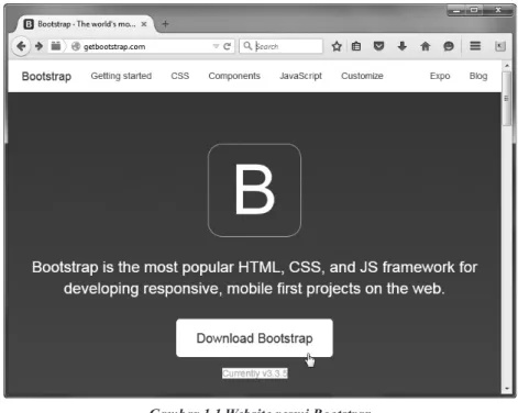 Gambar 1.1 Website resmi Bootstrap