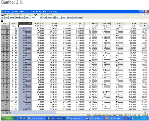 Gambar 2.8. Window „Group‟ Berisi Data Panel 