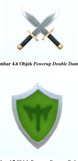 Gambar 4.6 Objek Powerup Double Damage 