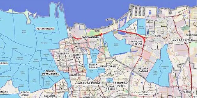 Gambar 3.1. Peta teluk Jakarta 