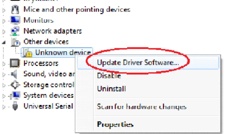 Gambar 2.9 tampilan untuk update driver software  Sumber Gambar : 