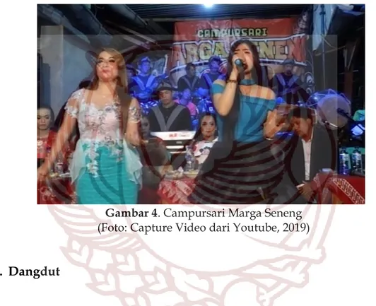 Gambar 4. Campursari Marga Seneng  (Foto: Capture Video dari Youtube, 2019) 