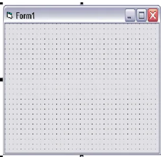 Gambar 2.13 : Tampilan Form Pada visual Basic  6.0 