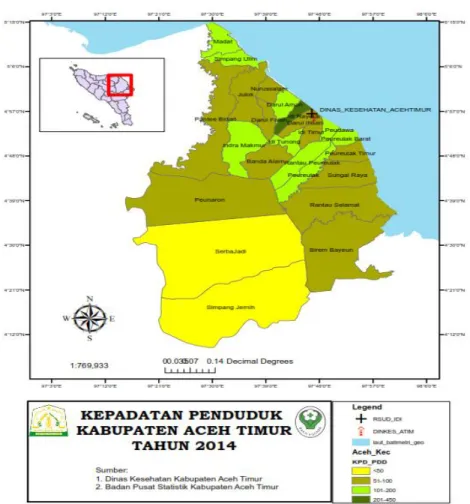 Grafik 2.1  Kepadatan Penduduk 