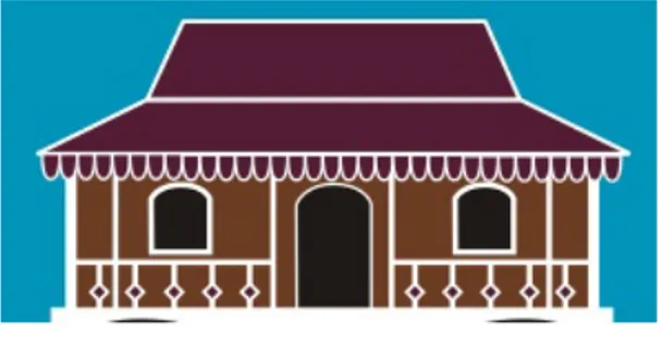 Gambar 4: Bangunan Blandongan pada logo  Pemerintah Kota Tangerang Selatan
