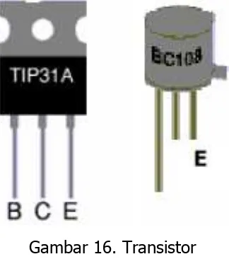 Gambar 16. Transistor 
