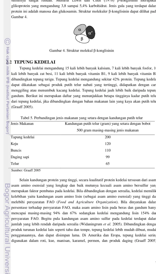 Gambar 4. Struktur molekul β-konglisinin 
