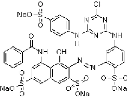 Gambar  2  Struktur  Cibacron  Red  (Aldrich  2007). 