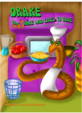 Gambar 2.11. contoh early picture books “Drake the snake” 