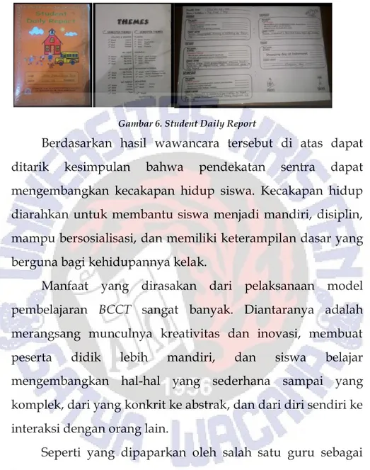 Gambar 6. Student Daily Report 