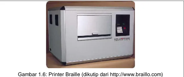 Gambar 1.6: Printer Braille (dikutip dari http://www.braillo.com) 