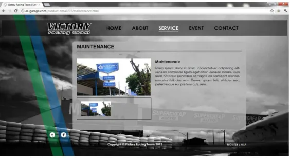 Gambar 5 Halaman Detail Maintenance 