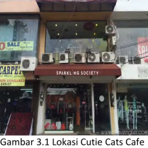 Gambar 3.1 Lokasi Cutie Cats Cafe  (Sumber. www.trevengler.com) 