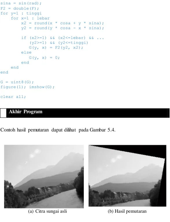 Gambar  5.4 Contoh  pemutaran  citra 