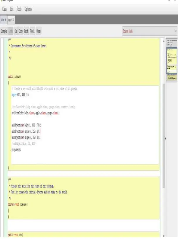 Gambar 8. Membuka Editor  d.  Perintah getX() 