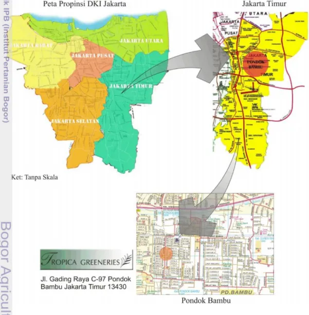 Gambar 1. Peta Lokasi Magang (Sumber: http://maps.google.com/)