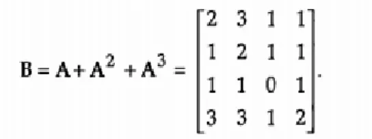 Gambar 5.6  Matrix B penjumlahan dari A, A 2  dan A 3