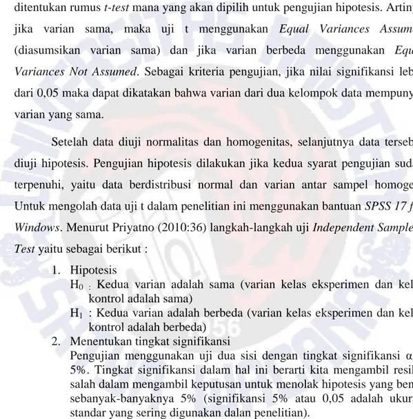 Tabel  distribusi  t  dicari  pada  α  =  5%  :  2  =  2,5%  (uji  2  sisi)  dengan  derajat  kebebasan  (df)  n-2