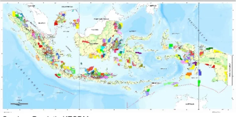 Gambar 1.1 Area Kontrak Wilayah Kerja Migas Indonesia 