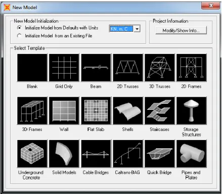 Gambar 2.15 Membuat Model Struktur. 