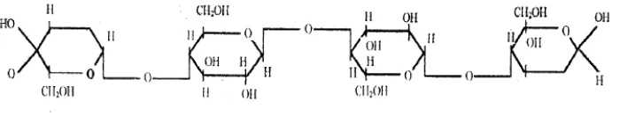 Gambar 6. Struktur Kimia Avicel PH 102 (Rowe, dkk., 2006). 