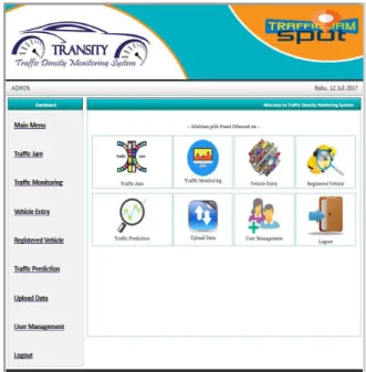 Gambar 7.TampilanTraffic Jam MenuWebsite 