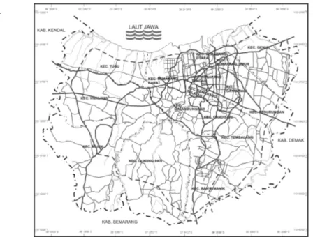 Gambar 1. Peta Adiminstrasi Kota Semarang 