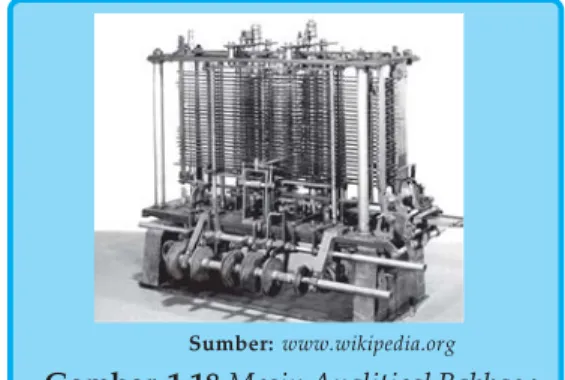 Gambar  1.18 Mesin Analitical Babbage