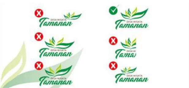 Gambar 14. Incorrect Logo Desa Wisata Tamanan  Sumber : Fiqih Imroatil Hasanah, 2018 