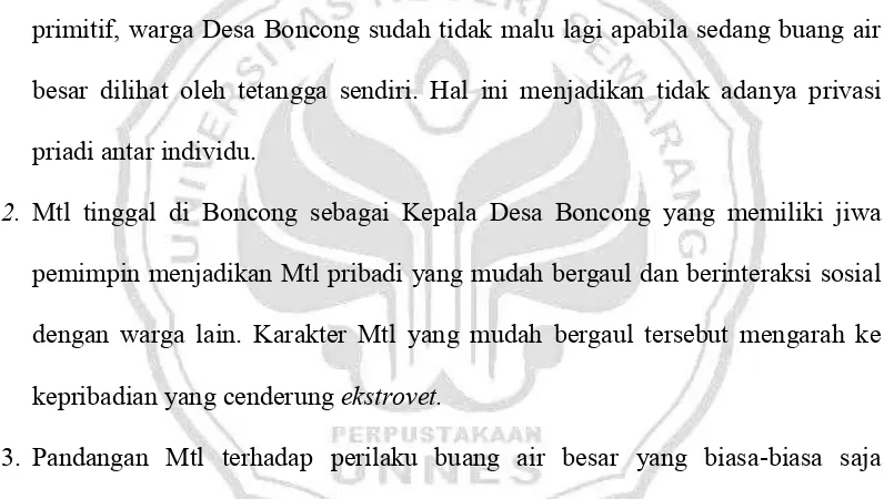 Gambar norma subjektif perilaku buang air besar tersebut pada subjek informan