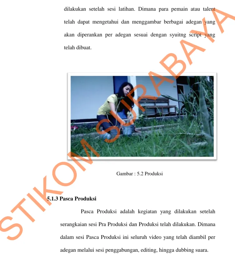 Gambar : 5.2 Produksi 