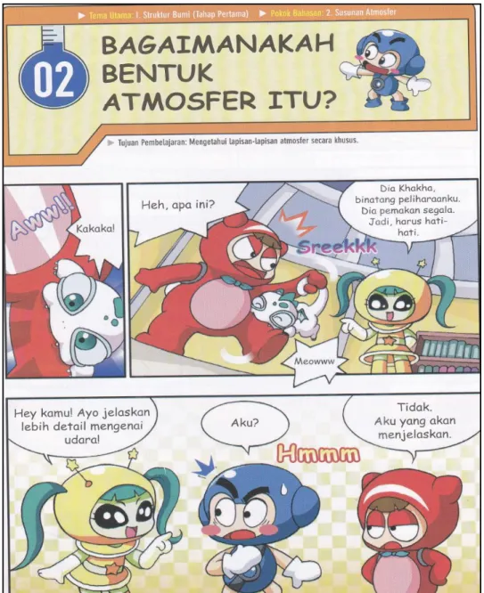 Gambar 2.2.  Komik Pembelajaran Karya Wo &amp; Mo (2012) 