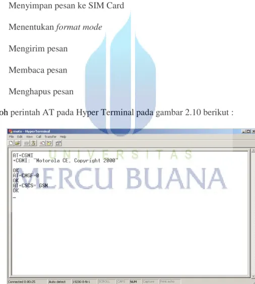 Gambar 2.10  Jendela Hyperterminal 