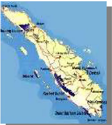 Gambar 2. Peta Pulau Sumatera  