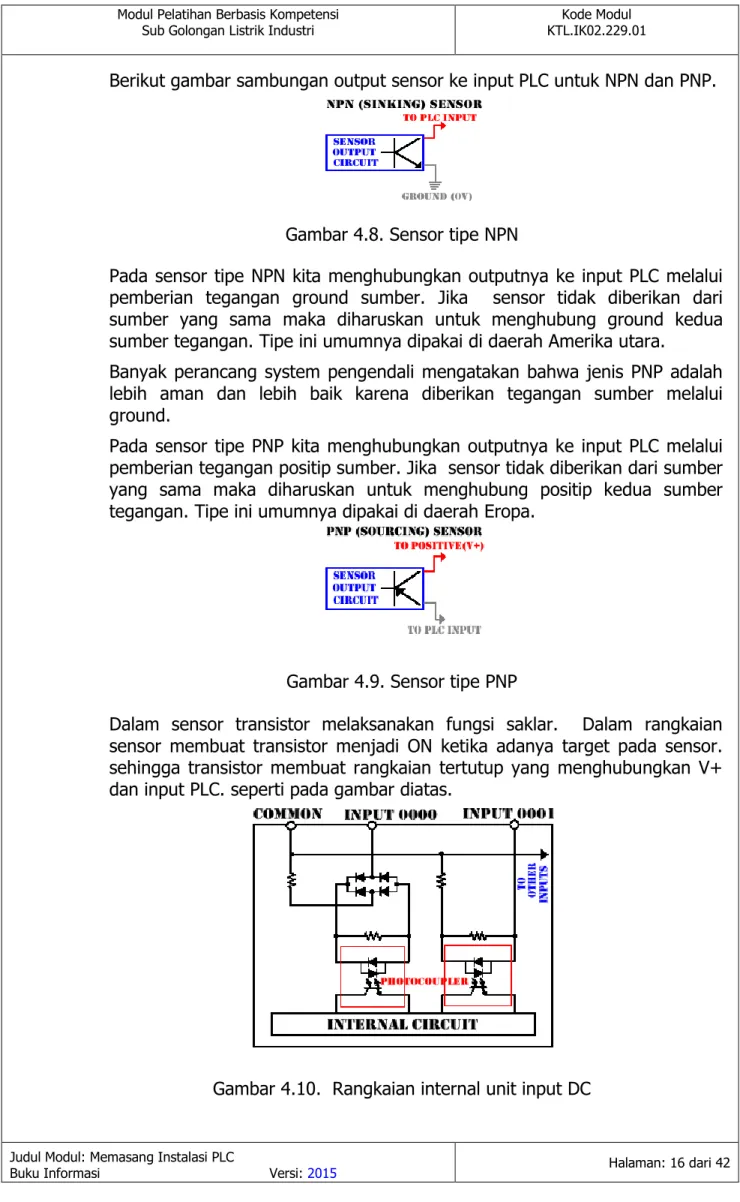 Gambar 4.8. Sensor tipe NPN 