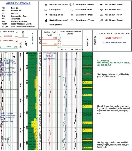 Gambar 3. Data Master Log 