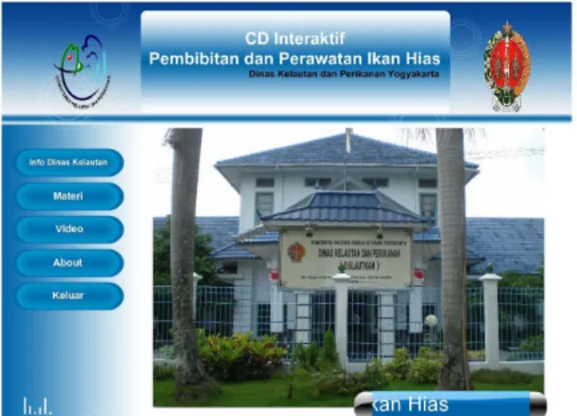 Gambar 4.2 Tampilan menu utama 
