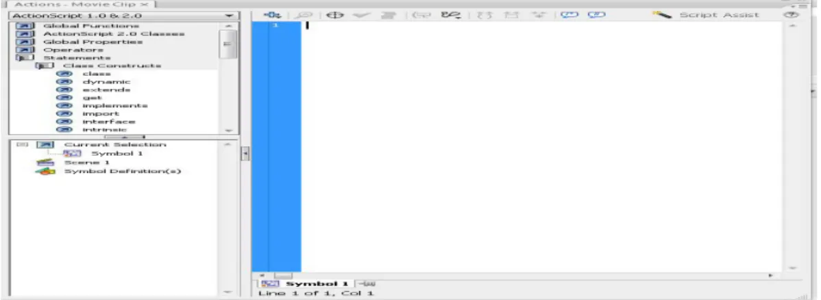 Gambar 2.9 Panel Action 