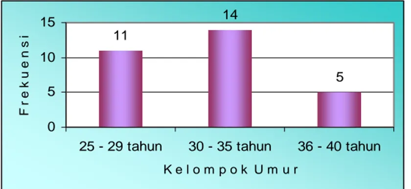 Tabel di atas menunjukkan bahwa hampir sebagian besar tenaga kerja di  Unit  Weaving III (Loom III) berumur antara 30 – 35 tahun