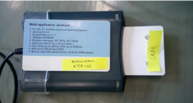 Gambar 6. Proses installasi Applet Java Card menggunakan smart card  reader 