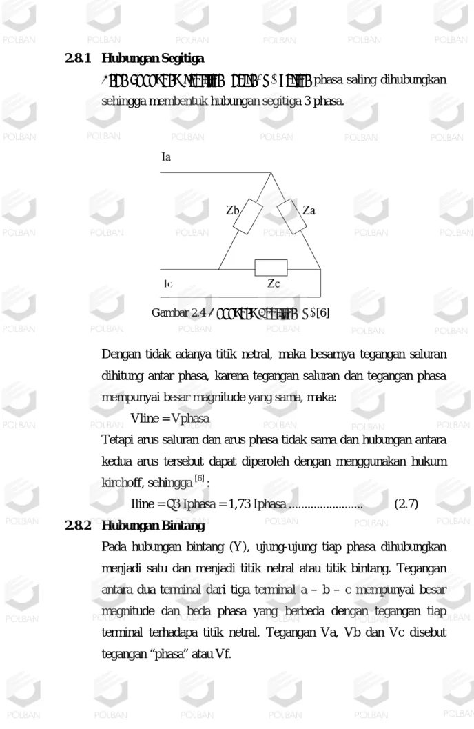 Gambar 2.4 Hubungan Segitiga (Δ) [6] 