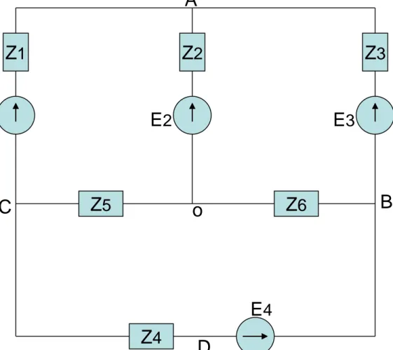 Gambar 3. Contoh rangkaian untuk penyelesaian persamaan simpul 