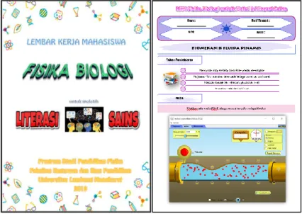 Gambar 1. Tampilan LKM Fisika Biologi 