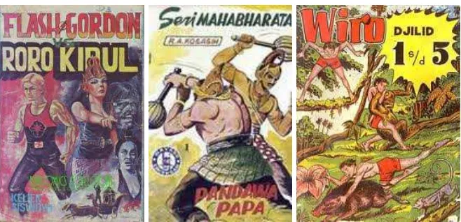 Gambar 1.3: Komik Indonesia Era Tahun 1940-1950an Sumber : anelinda.com, 2007 