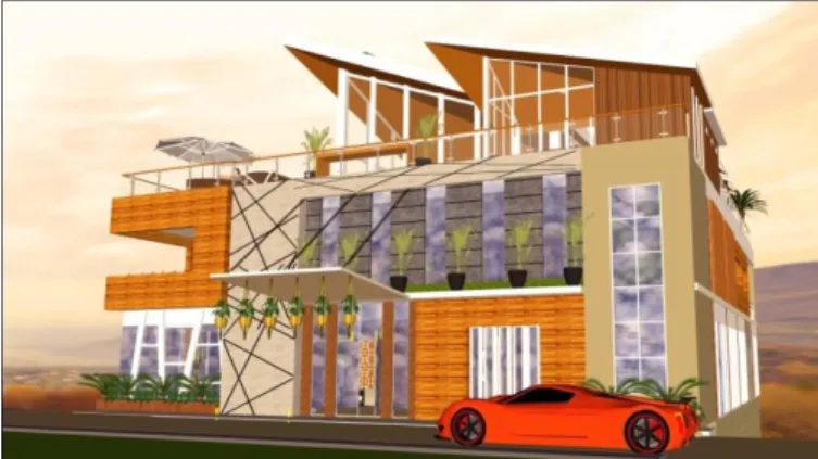 Gambar 4. Green Hotel Lobby Design 