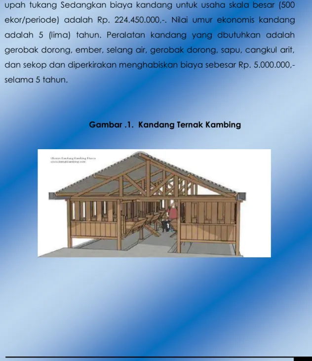 Gambar .1.  Kandang Ternak Kambing 
